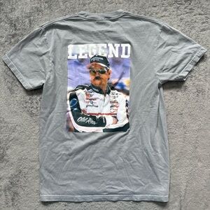 Mens Medium Old Row The Dale Pocket Tee Short Sleeve Grey NASCAR Legend